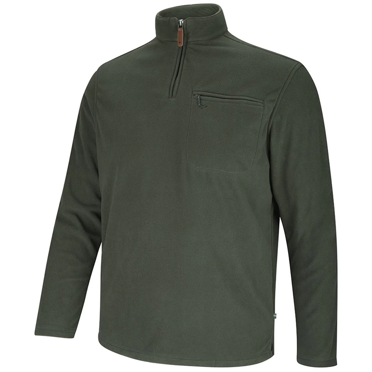 Hoggs Of Fife Mens Islander 1/4 Zip Micro Fleece Sweater - Image 2