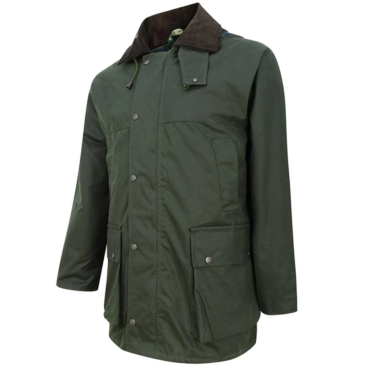 Hoggs Of Fife Mens Padded Wax Jacket - Image 3