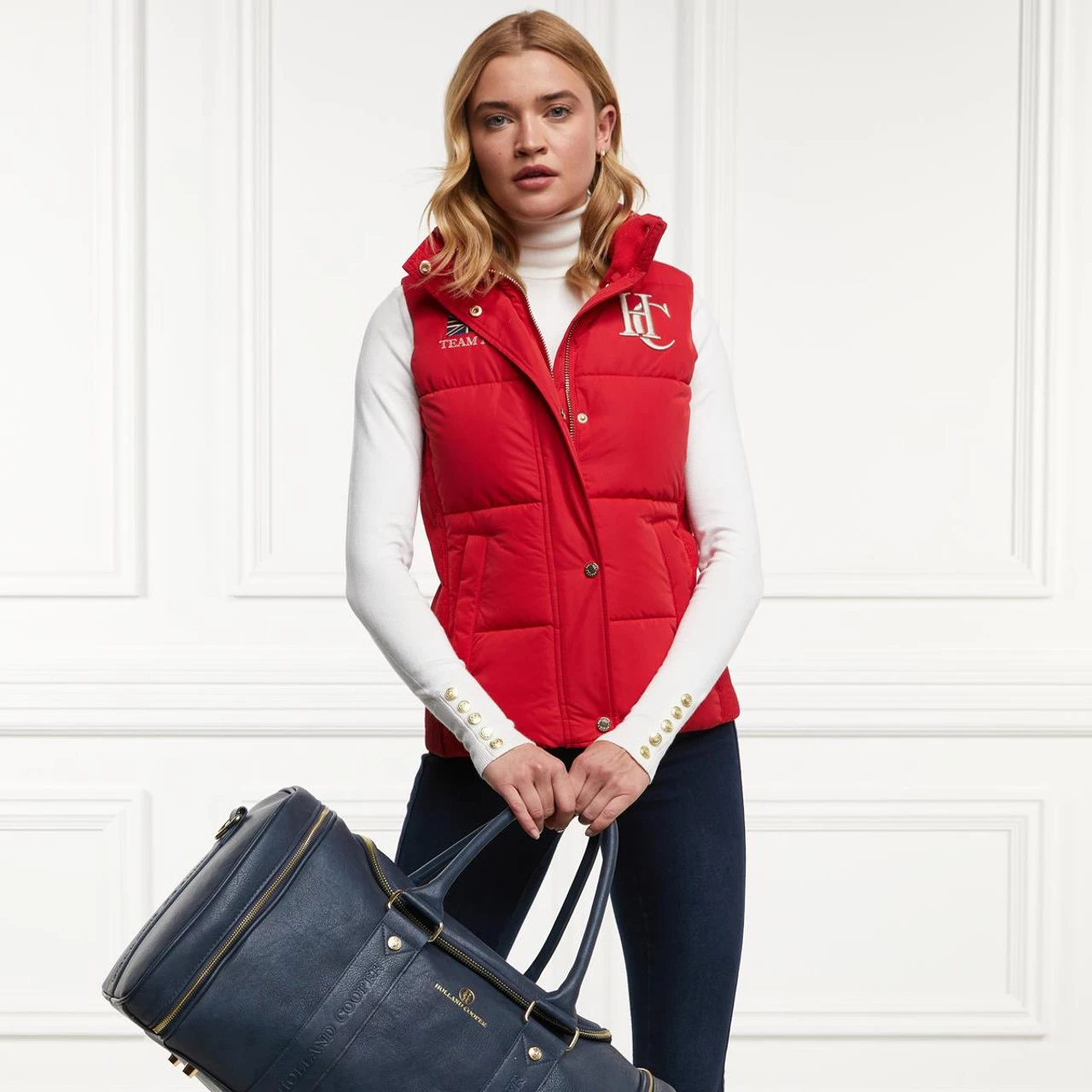 Holland Cooper Womens Team Hooded Gilet - Image 11