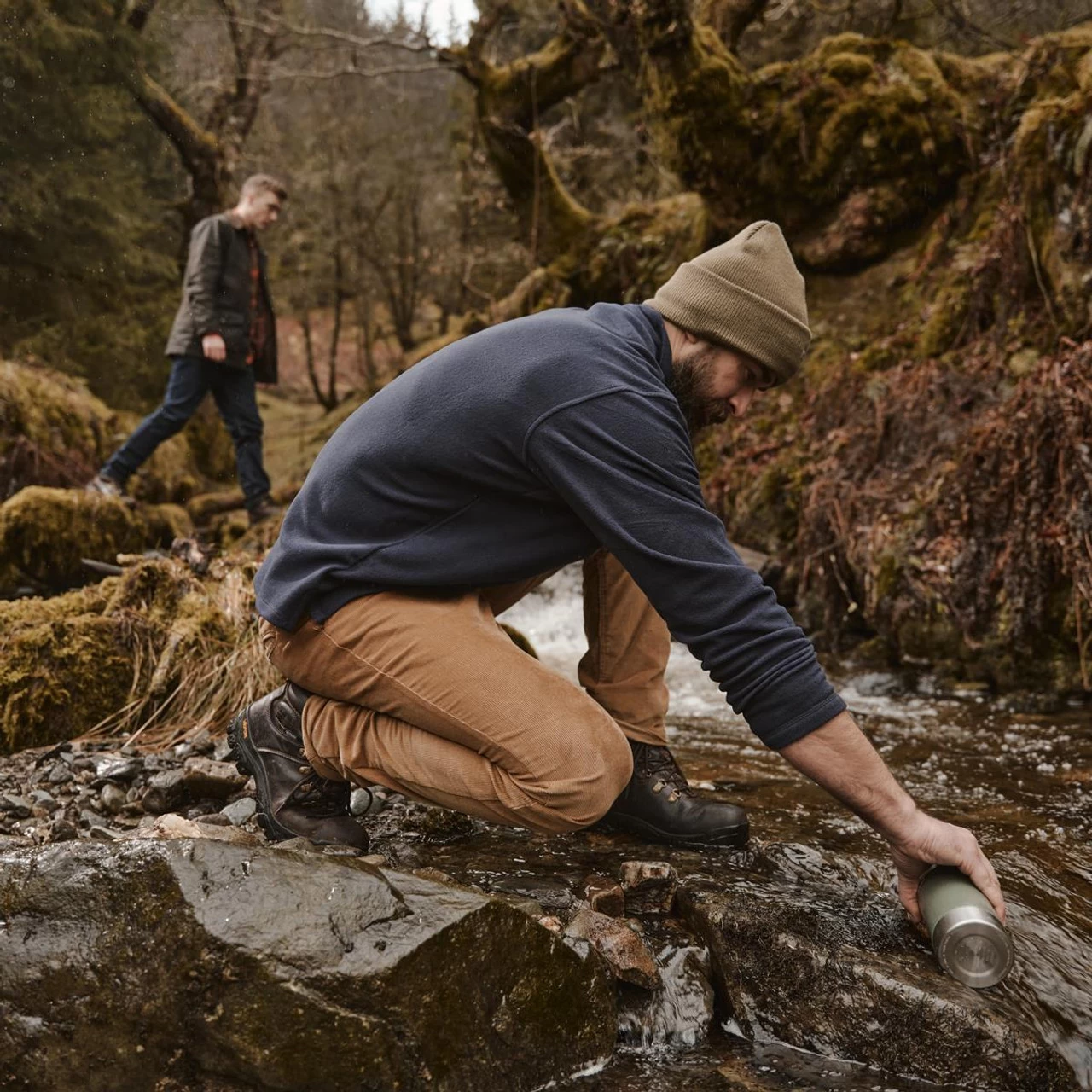 Hoggs Of Fife Mens Islander 1/4 Zip Micro Fleece Sweater