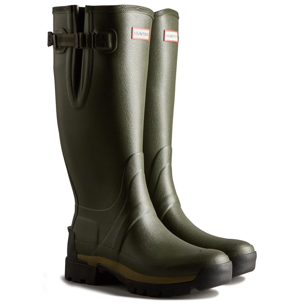 Hunter Mens Balmoral Adjustable Tech Sole Wellington Boots - Image 3
