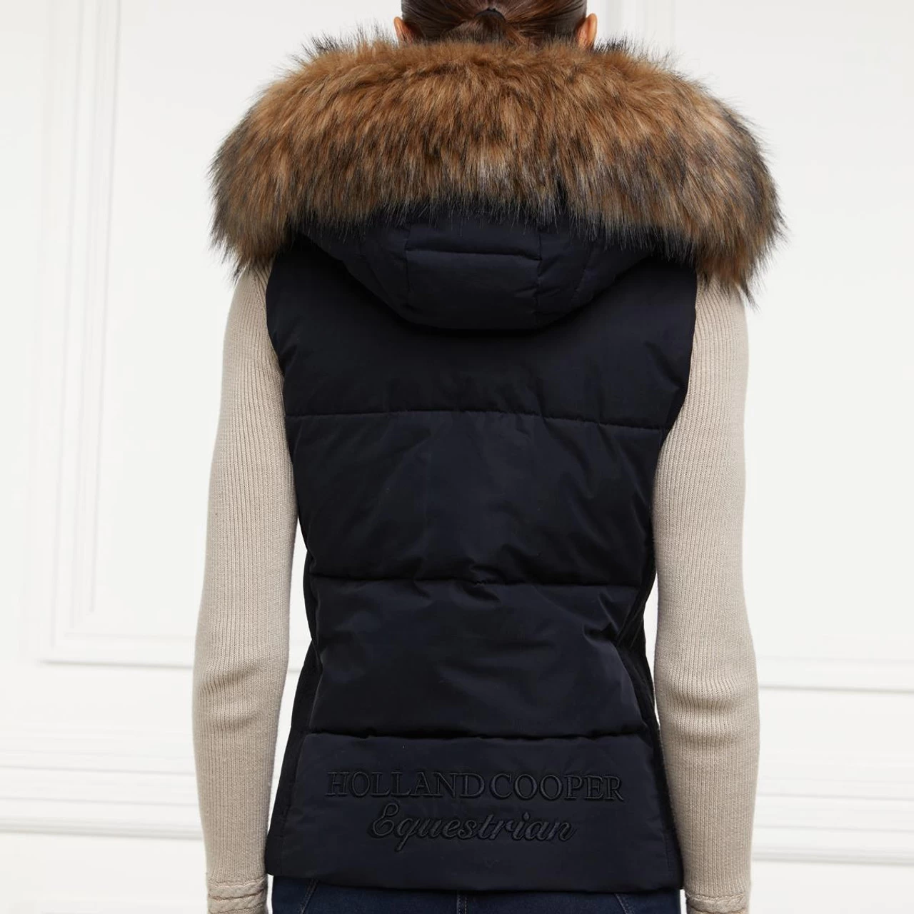 Holland Cooper Womens Team Hooded Gilet - Image 3